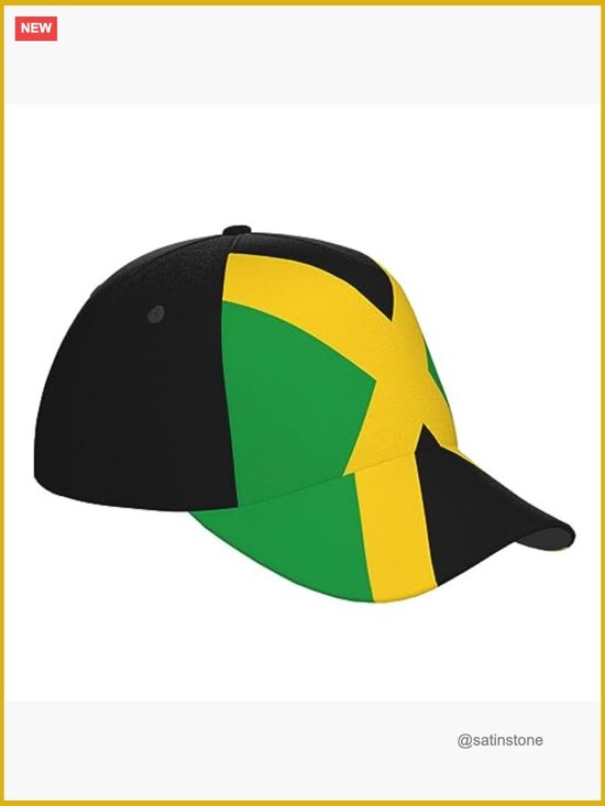 Jamaica Flag Baseball Cap Adjustable Snapback Hat Unisex main image 5